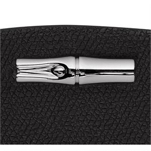 Longchamp Roseau Black Compact Wallet